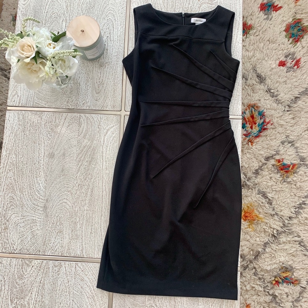 ☑️ Petite Black Calvin Klein Dress